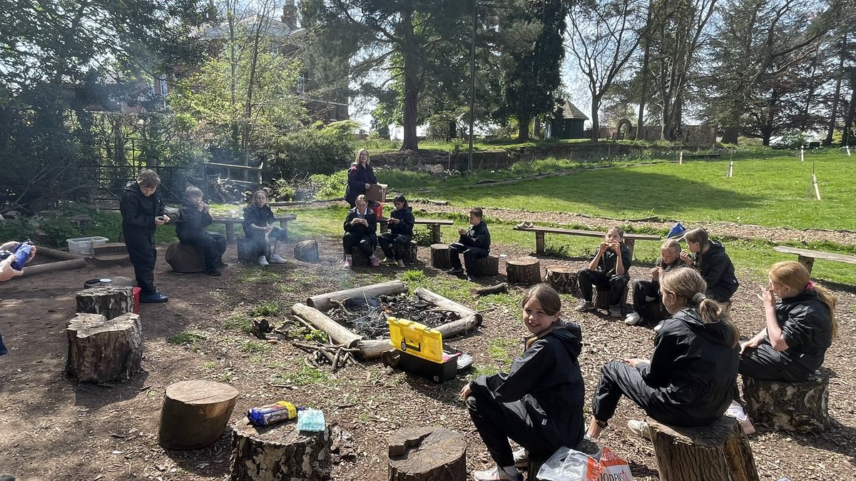 ChattinMrs's tweet photo. @winterfoldhs @sarahmiles1975 @Carolin90534336 Year 6 have embraced the outdoor time in Forest School today #sawing #denbuilding #mudkitchen #shmores #fire #bedwatching #teamwork #problemsving #thewinterfoldway https://t.co/LggTxDC3rY