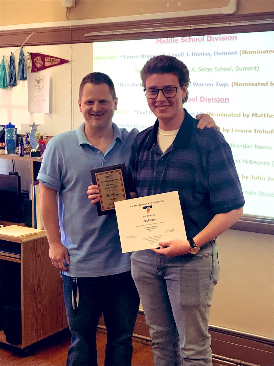 Kanika Chopra, Ed.D. (@kchopra_ftps) on Twitter photo Congrats, Paul, for receiving the first place student recognition award from <a href="/NJCSSNetwork/">NJ Social Studies</a>! Hawthorne is proud of your accomplishments! <a href="/rspirito11/">Dr. Richard A. Spirito</a> <a href="/Hawthorne_GUID/">Hawthorne Guidance Department</a> <a href="/TDeMaio14/">Tom DeMaio</a> <a href="/LibraryatHHS/">HHSLibrary</a> Congrats, Paul, for receiving the first place student recognition award from <a href="/NJCSSNetwork/">NJ Social Studies</a>! Hawthorne is proud of your accomplishments! <a href="/rspirito11/">Dr. Richard A. Spirito</a> <a href="/Hawthorne_GUID/">Hawthorne Guidance Department</a> <a href="/TDeMaio14/">Tom DeMaio</a> <a href="/LibraryatHHS/">HHSLibrary</a>