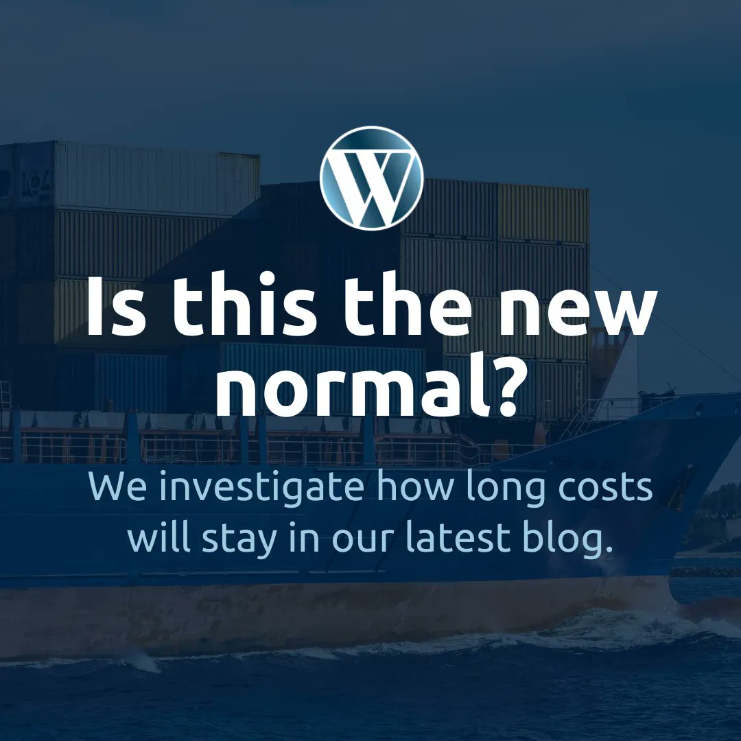 WestboundCN's tweet photo. Is this the new normal? With freight and ancillary costs vastly higher than in previous years, we assess how long they can be expected to stay in our latest blog post: https://t.co/EZ2UpaWET5

#globaltrade #logistics #importing #ecommerce #freight #freightrates https://t.co/lzm0H31JE0