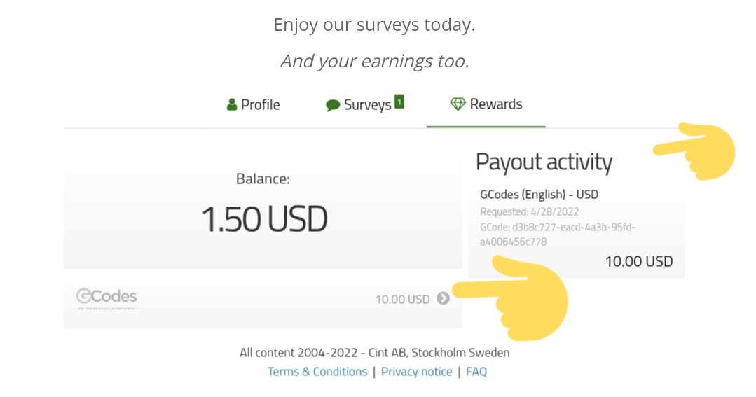 0xbebex0's tweet photo. How to reedem/cashout
1. Once maka $10 kana click on Gcodes/Paypal/VISA etc. 

Note: redeem/cashout methods varies on each country. (See the left pic)

2. On my case I use Gcodes. It took 24hrs till they emailed me the code to cashout. ( see the proof below- right pic) https://t.co/CymTVKt45L