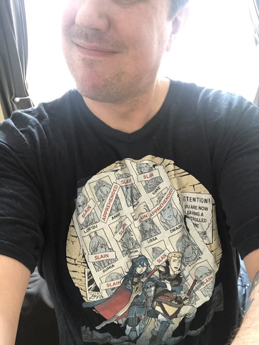 I really like this shirt. #FireEmblem #daysoffuturepast https://t.co/zQTj7yuA8D<a href="/tag/fireemblem"class="tags">#FireEmblem</a><a href="/tag/daysoffuturepast"class="tags">#daysoffuturepast</a>