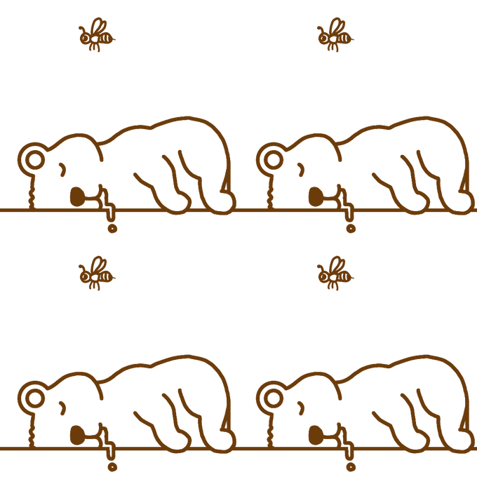 らくがき😀
『うたた寝』🐻💤🐝
美味しい夢🍯😋
#らくがき
#イラスト
#うたた寝 