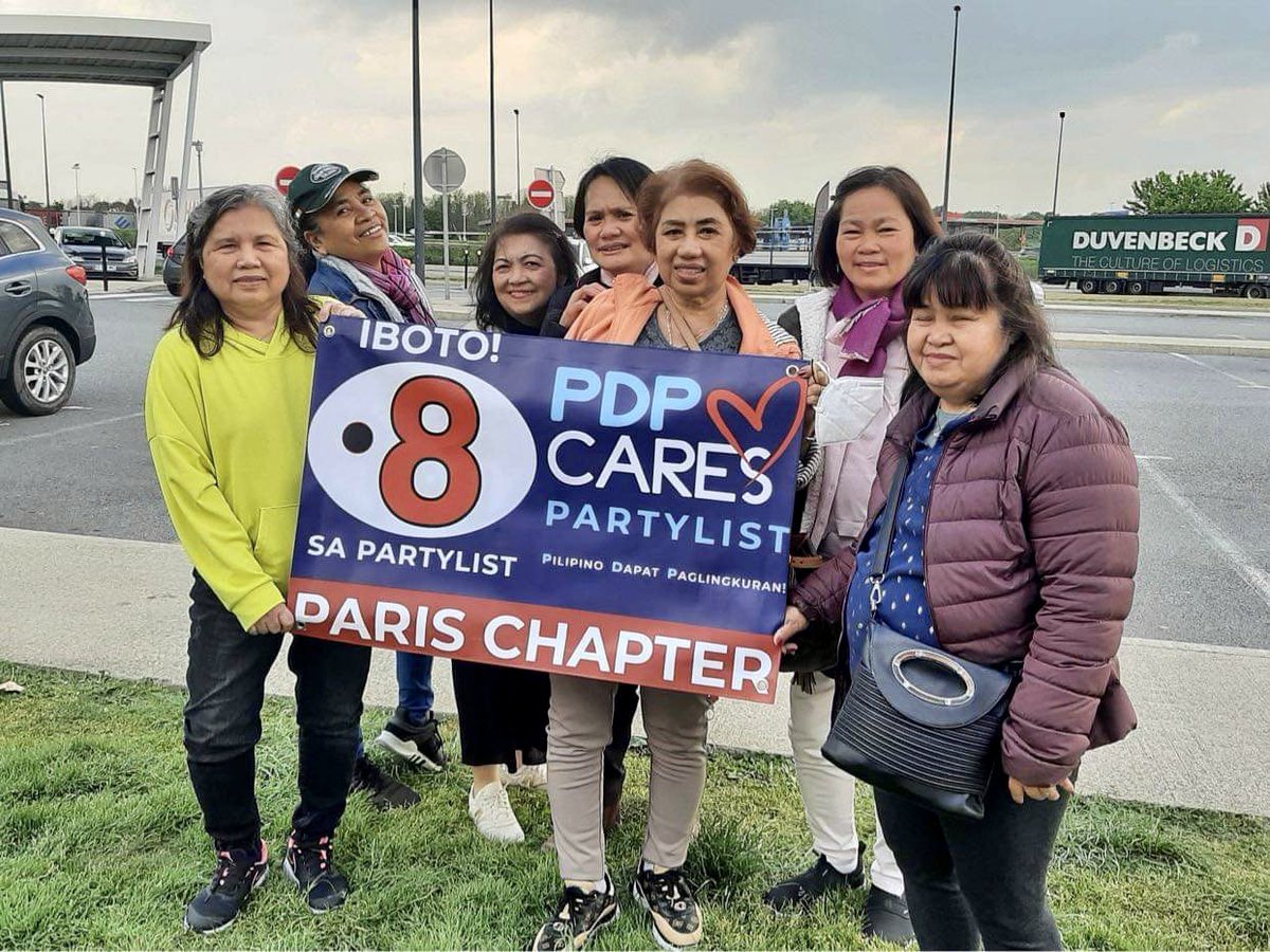 pdpcares's tweet photo. PDP Cares Partylist in Paris, France! Merci beaucoup sa ating Paris Chapter Leaders na si Nell Oliva and Emma Oliva at sa ating mga kababayan para sa suporta at pagmamahal!

PDP CARES PARTYLIST! Number 8 sa Partylist!

#PDPCaresPartylist #PilipinoDapatPaglingkuran #ParisChapter https://t.co/pOPPozVY3S