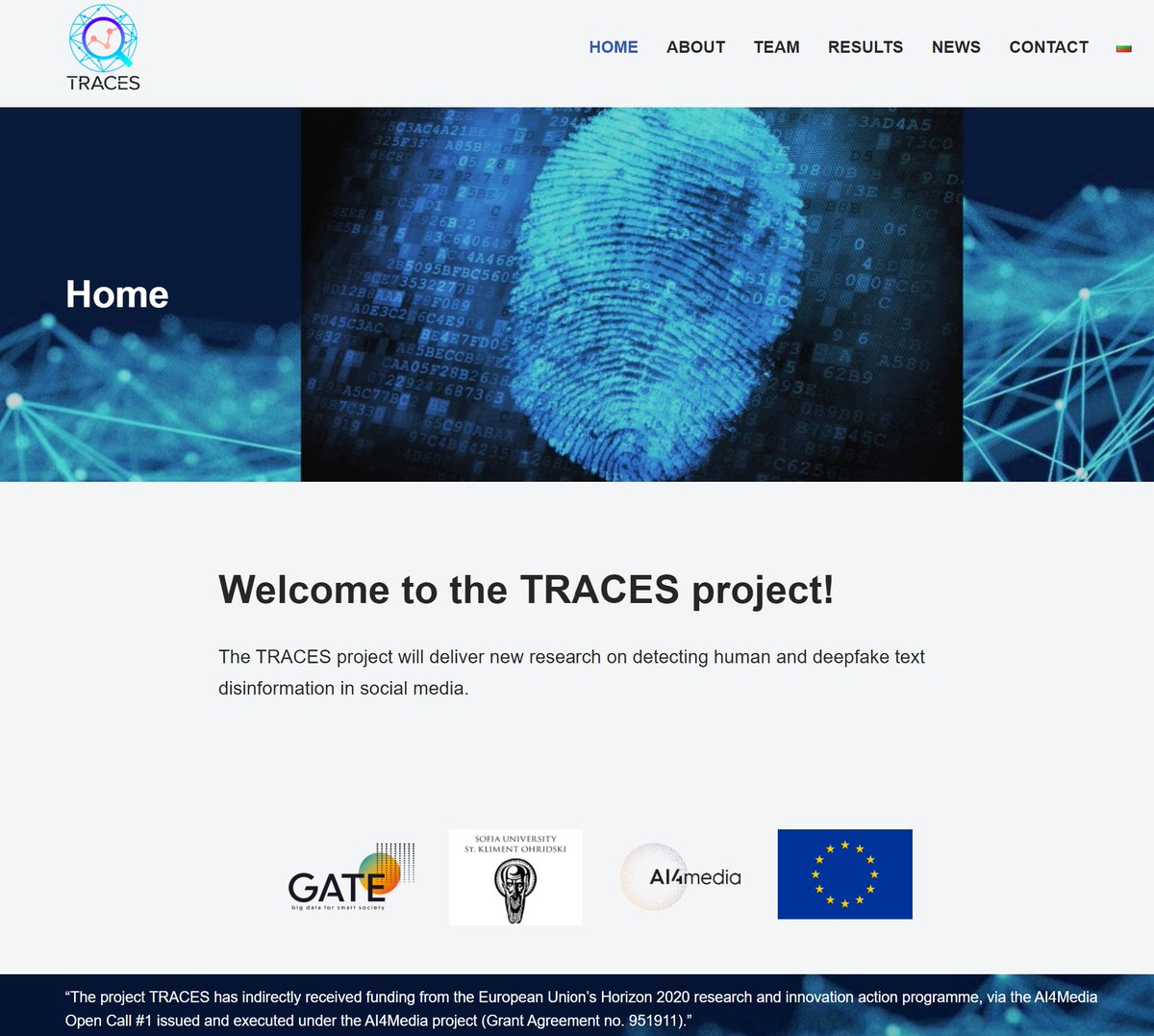 For more extensive details about the project, check our project's website: traces.gate-ai.eu #disinformation #detection #deepfakes #deception