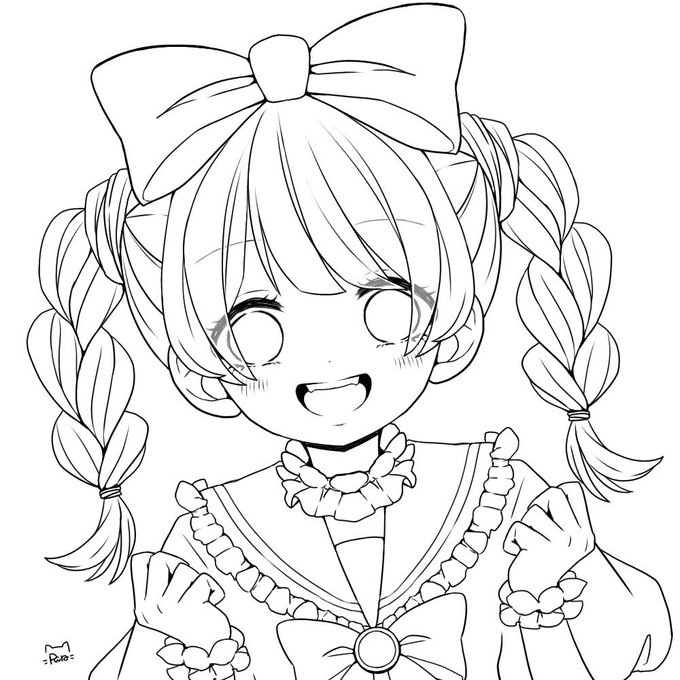 フリー線画のtwitterイラスト検索結果 古い順