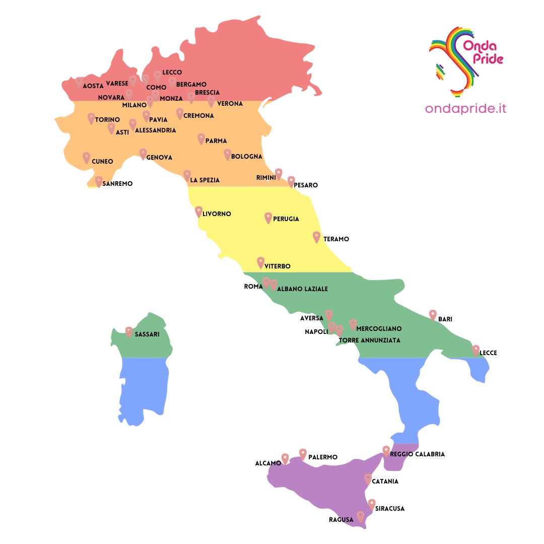 Anche Alessandria si aggiunge alla lista dei Pride del 2022 🏳️‍🌈 #ondapride
tutto il calendario su ondapride.it