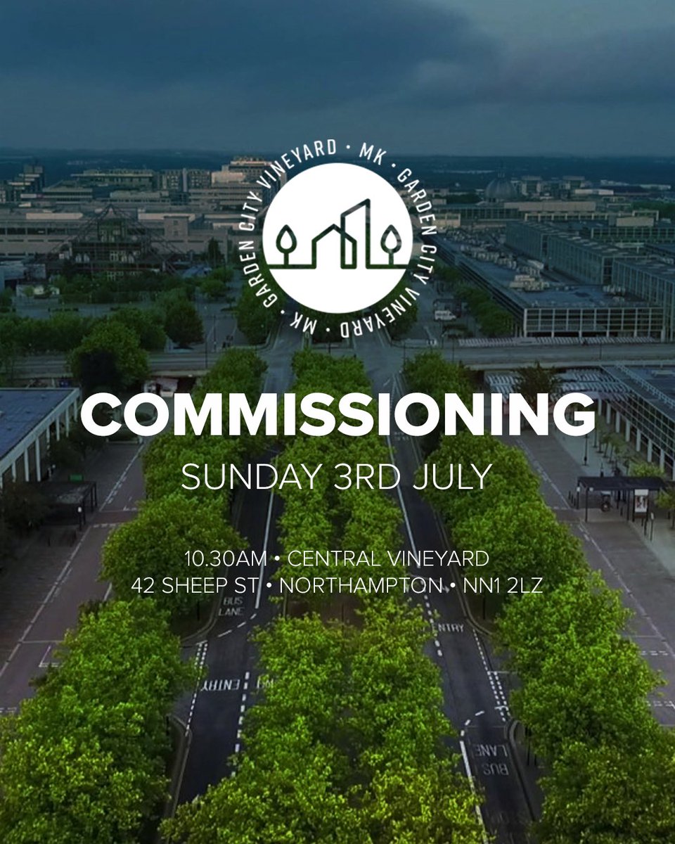 S A V E  T H E  D A T E 
￼Garden City Vineyard will be officially commissioned as a new church plant on Sunday 3rd July at <a href="/centralvineyard/">Central Vineyard</a> 's morning service! If you consider yourself part of the team we’d love to see you there!