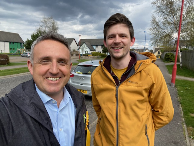 A great couple of hours yesterday in Aviemore spent doorknocking with <a href="/agcolehamilton/">Alex Cole-Hamilton MSP🔶🇺🇦</a>. Lots of support for myself and <a href="/scotlibdems/">Scottish Lib Dems</a>.

Vote for #newhope on May 5th! 🔶🔶🔶