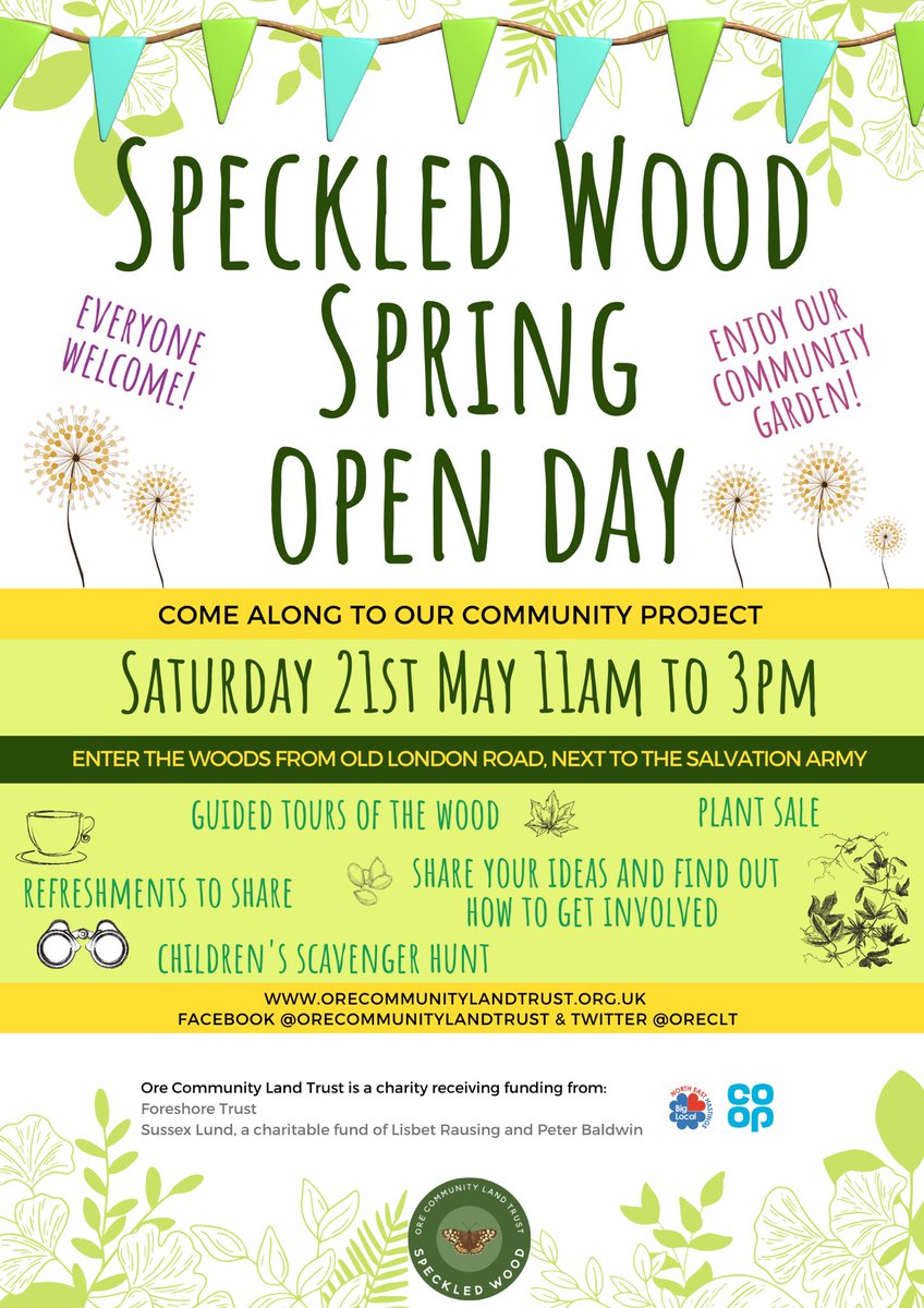 Join us for our Spring Open Day, Saturday 21st May 11am till 3pm #communitygardening