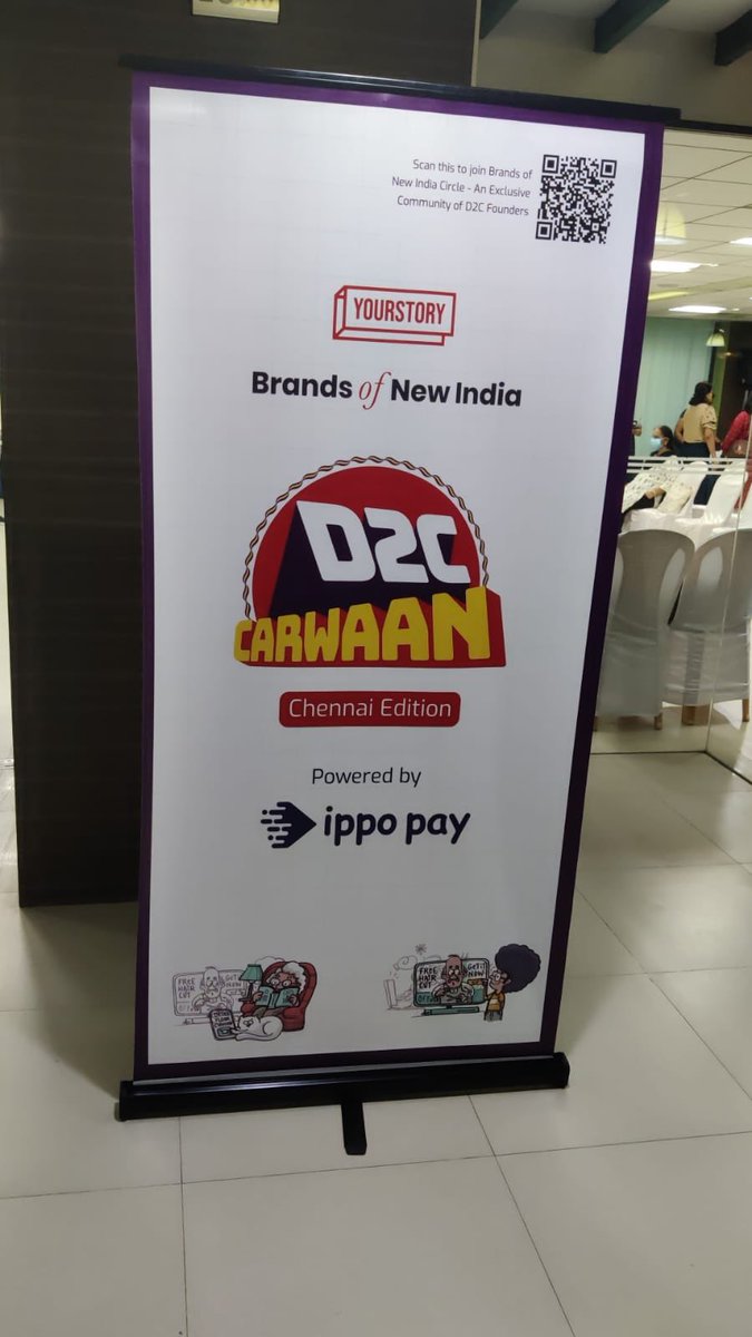 YSBrandsOfIndia's tweet photo. YourStory’s Brands Of New India team is excited to be in Chennai! 

We look forward to interacting with founders and other key stakeholders from the D2C ecosystem. ✨

#ChennaiD2Carwaan #BrandsofNewIndia #BrandsOfChennai https://t.co/JDXffjFf2V