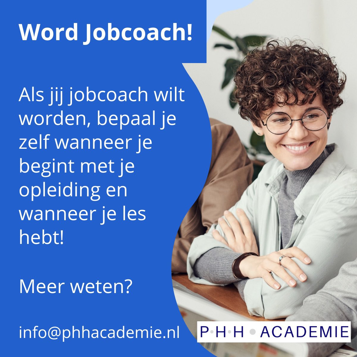 phhacademie's tweet photo. De afgelopen twee jaren hebben we veel mensen digitaal opgeleid. Maak eens een (digitale) afspraak om te kijken of dit ook wat voor je is.
Heb je toch liever elke keer een klassikale les? Ook dat kan, want natuurlijk hebben we die vorm ook. 

Info@phhacademie.nl

 #Jobcoach https://t.co/O1cDX2s9WW