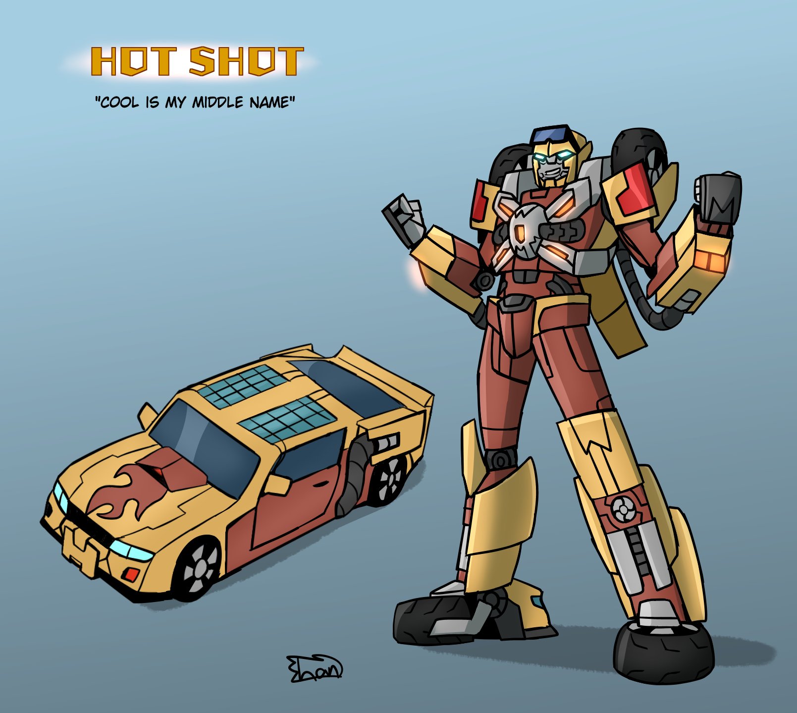 Shan4rt Closed) on Twitter "Redraw of my Hot Shot design