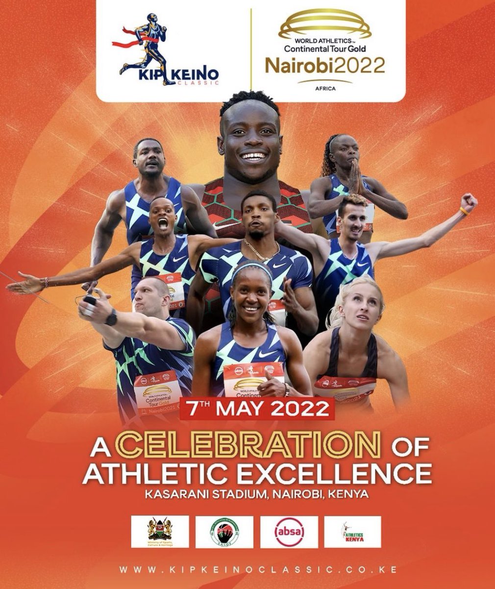 WachiraLynne's tweet photo. Fans will be back to the stadium for an athletics event since the World U-18 Champs in 2017. 

Here is next weekend’s #kipkeinoClassic ⁦@KipKeinoClassic⁩ timetable, to help you plan accordingly. https://t.co/dNdb2UbnYU