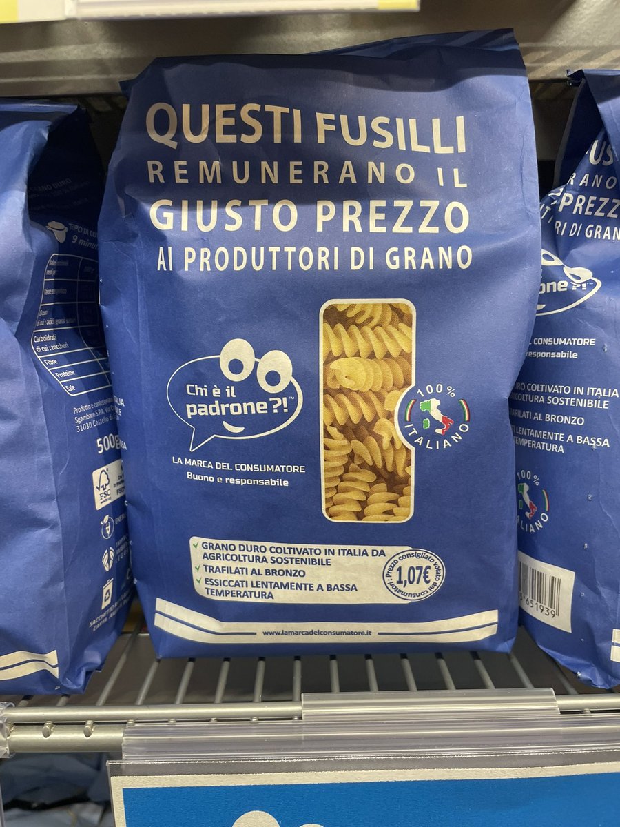 Quand soudain, au détour d’un rayon dans un supermarché Italien…