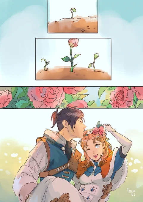 bloom like the flowers 🥀🌺

#felanniefling prompt "growth"

#FE3H 
