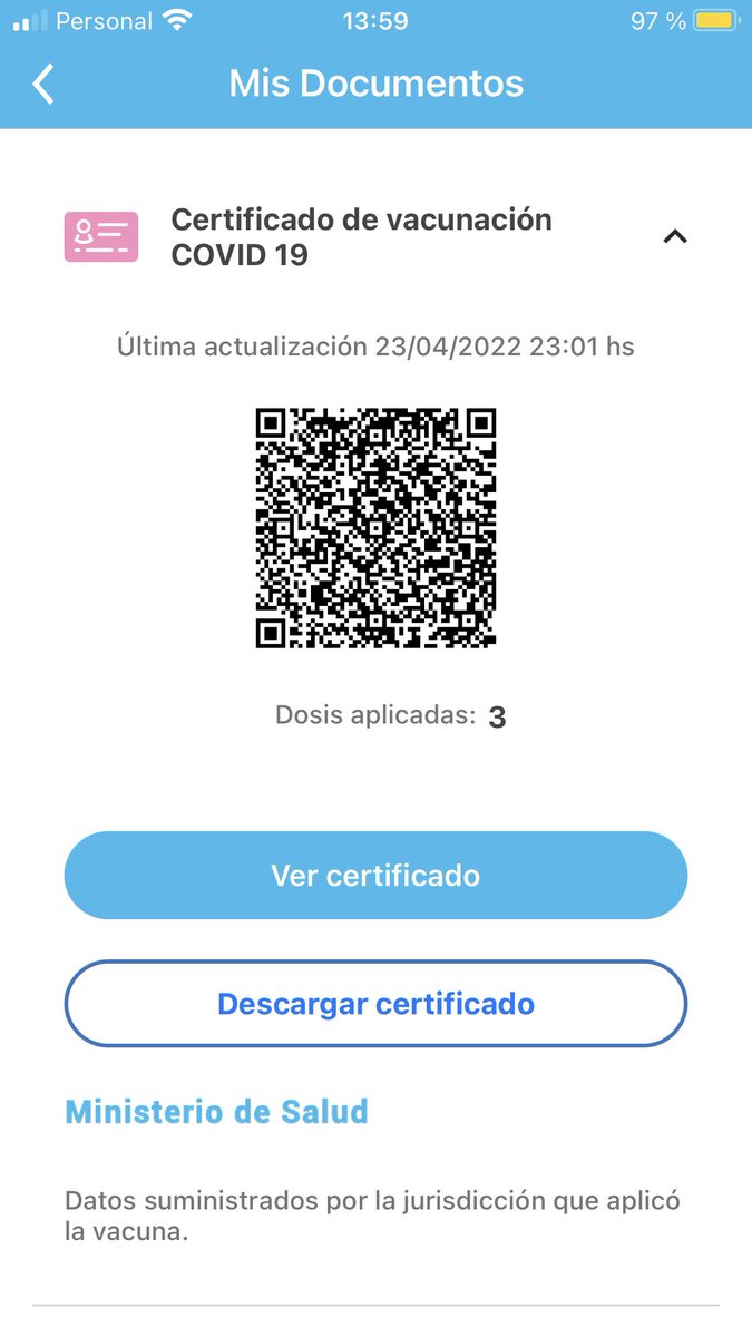 marisam1m's tweet photo. @micasmalcolm hola. Reclamo en Mesa de ayuda Mi Arg 939357  reclame cientos veces.  No aparece 4ta dosis. Viajo el 3 de junio a MAdrid y Portugal. Tengo 2 sputnik V y necesito las 2 reconocidas por la OMS 🙏🏻🙏🏻🙏🏻🙏🏻. Te pido una solución.  Gracias https://t.co/MFYSEGigVE