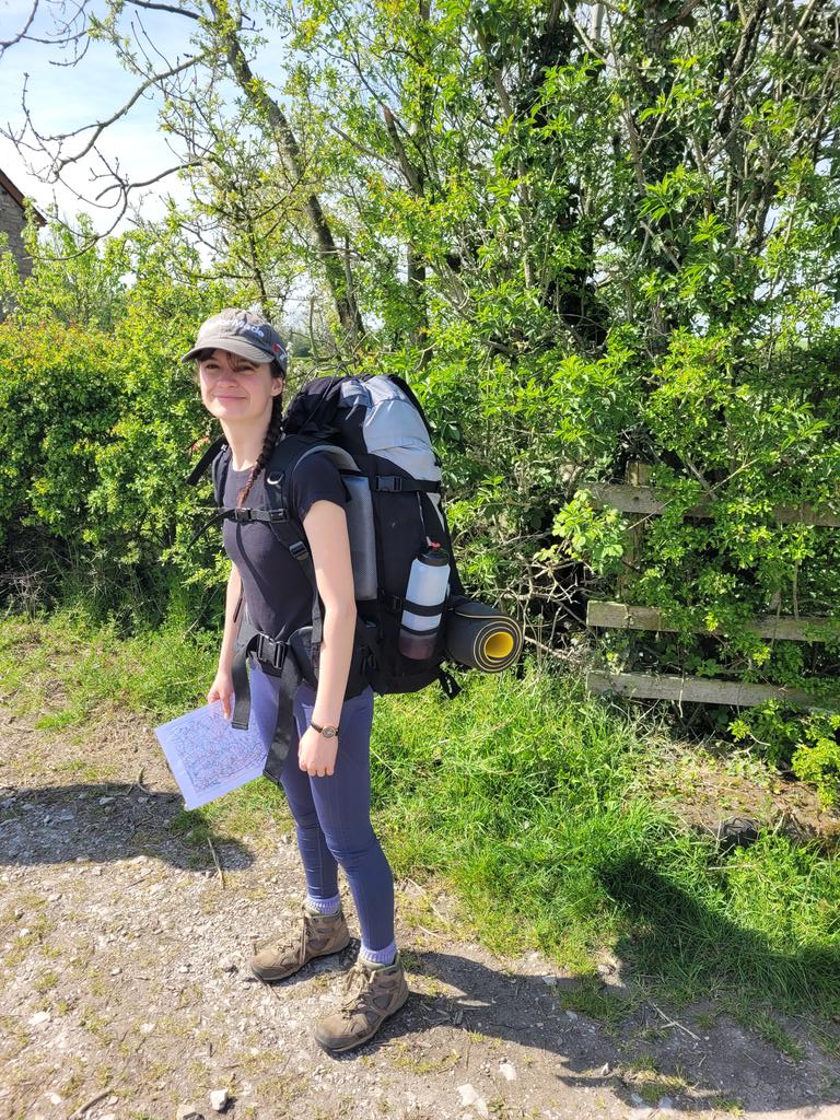 SaintAidansDofE's tweet photo. Group 1 still smiling on day 2! The sun is shining and the birds are singing. What's not to love?! They're taking turns with navigation today and doing an excellent job #notlostyet https://t.co/2oyNVKCA80