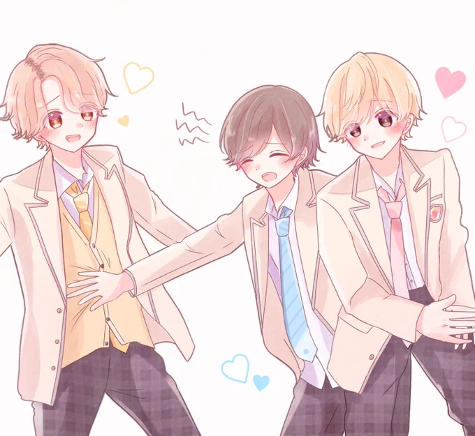 💗💙💛

#すとぷりギャラリー 
#さとみくん #ころんくん #るぅとくん 