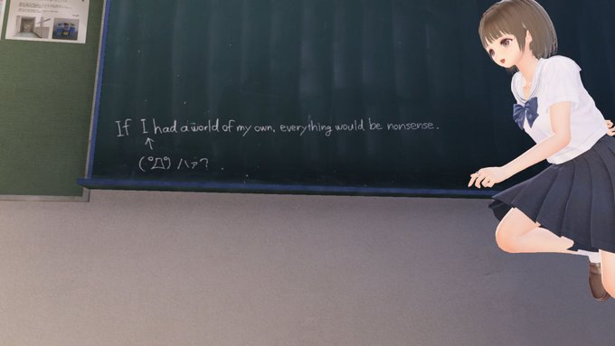 ブルリフTの2階教室にある黒板の英語に( ﾟДﾟ)ﾊｧ?って書いてあるの、元ネタがようやくわかった時をかける少女 