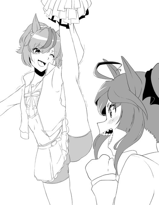 便乗13日目
ノリでI字開脚を披露するネイチャさん
#100日チャレンジ 