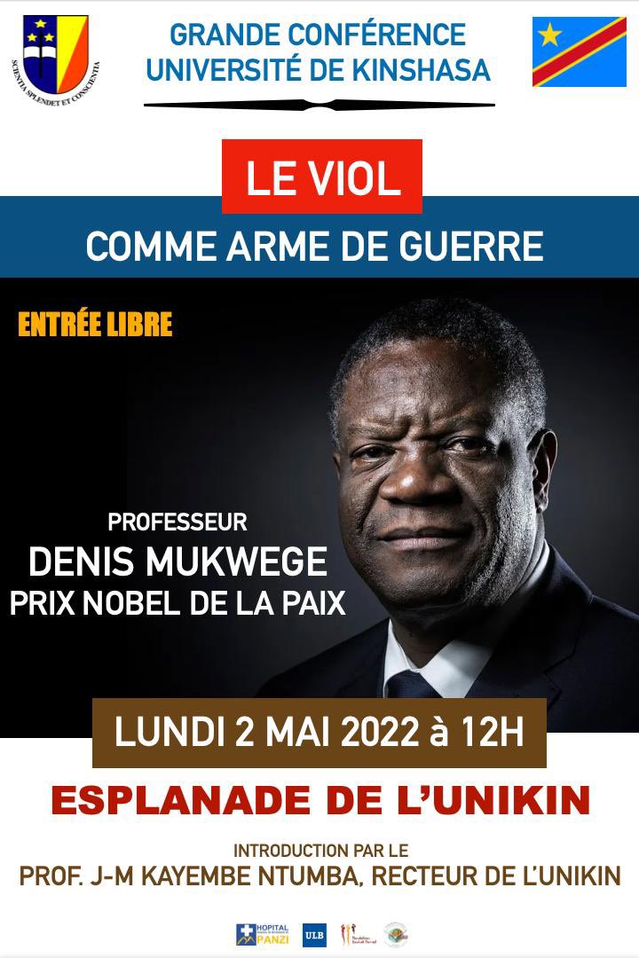 Chris Shematsi (@shematsichris) on Twitter photo L’<a href="/Unikinrdc/">Université de Kinshasa-UNIKIN</a> accorde une belle tribune au Prix Nobel de la Paix <a href="/DenisMukwege/">Denis Mukwege</a>. C’est une excellente nouvelle. Plusieurs étudiants seront inspirés lors de cette conférence. Nous devons apprendre à reconnaître nos meilleurs compatriotes avant l’Occident. L’<a href="/Unikinrdc/">Université de Kinshasa-UNIKIN</a> accorde une belle tribune au Prix Nobel de la Paix <a href="/DenisMukwege/">Denis Mukwege</a>. C’est une excellente nouvelle. Plusieurs étudiants seront inspirés lors de cette conférence. Nous devons apprendre à reconnaître nos meilleurs compatriotes avant l’Occident.