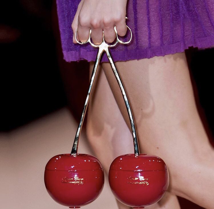 heartclue's tweet photo. cherry knuckleduster clutch bag from undercover ss15 https://t.co/yHQU5yCUfa