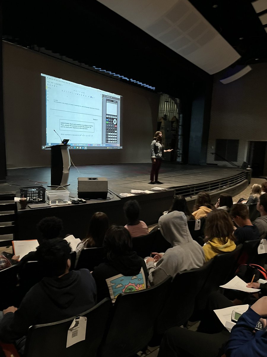 Math_Pi_rate104's tweet photo. Shout out to Mrs. Chereda for coming to the HPAC and showing our kiddos calculator tricks.  We are gearing up for our state test on Friday. #TeamDCS #RaisetheBar #statetestprep @_duanecase https://t.co/Y64miSkkdx