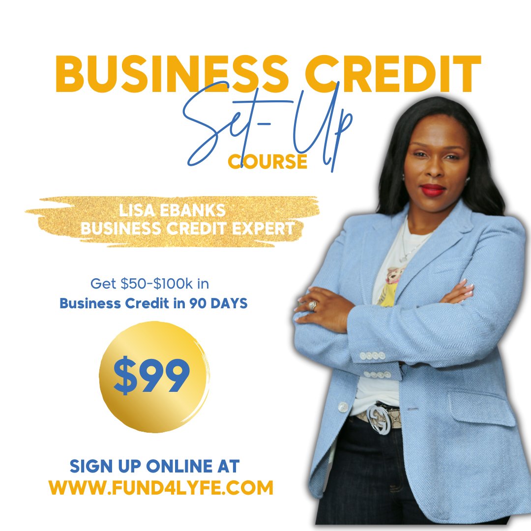 fund4lyfe's tweet photo. Go grab our course and start setting up your business credit! Get $50-$100k in just 90 DAYS!

Sign up here: https://t.co/7JJfTzqcgZ https://t.co/iohkFh3KmZ