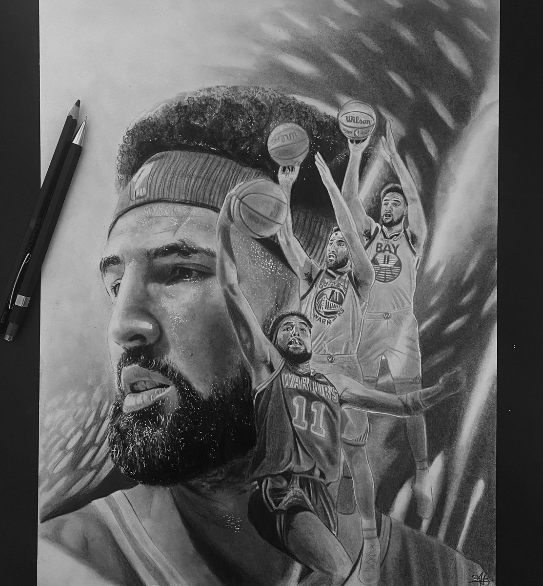 AddyBeauducel's tweet photo. Mon dessin de @KlayThompson réalisé aux crayons à papier !
Rt si vous appréciez 🙏🏻 
(Il est à vendre 😌) https://t.co/mNMv6PmLOA