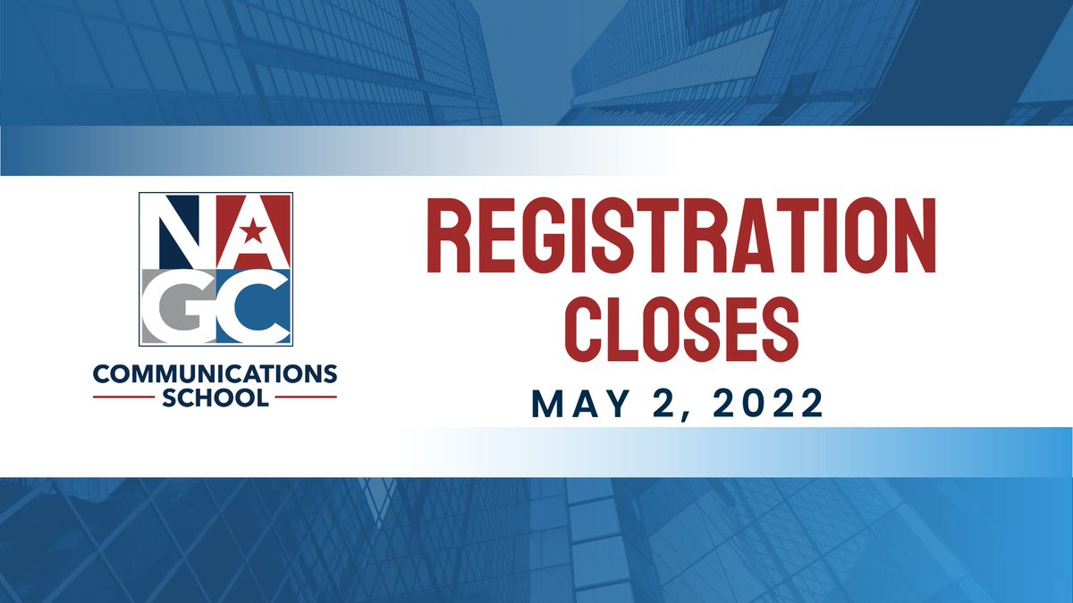 NAGC's tweet photo. The deadline to register for the #NAGC 45th Annual Communications School in Louisville, KY is fast approaching. Get your tickets by the registration deadline of MAY 2, 2022. https://t.co/9COqvctd3n

#NAGC45 #NAGCBackToSchool https://t.co/FIIxnEr3H2