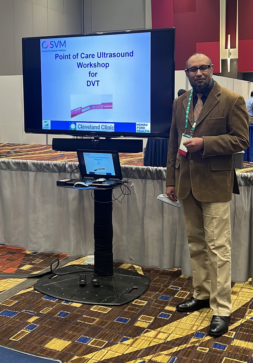 SyedahsanMD's tweet photo. #IM2022 last #POCUS DVT session @ACPinternists fabulous time great people enthusiastic learners @HenryFordHealth @SVM_tweets https://t.co/7UQTBjFa1P