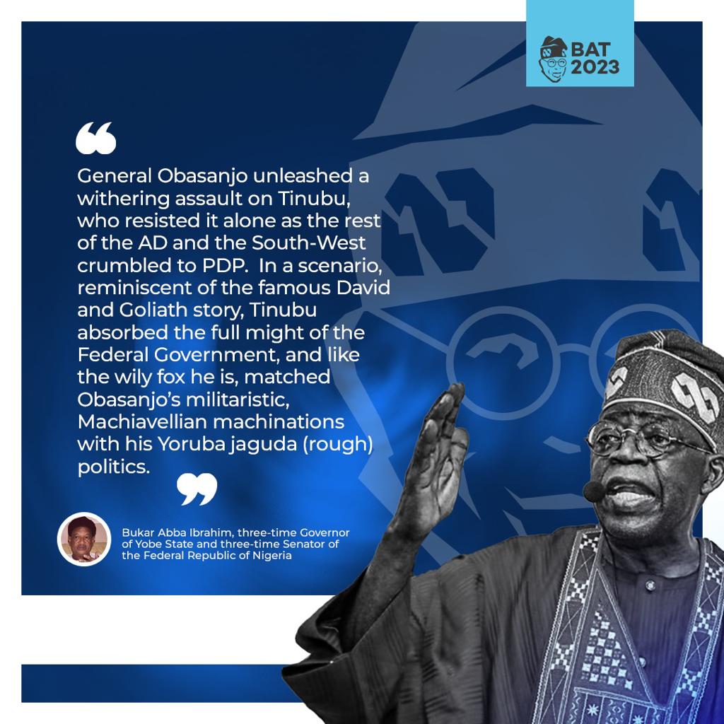 2 Cs essential for a leader to make remarkable difference - COURAGE and COMPETENCE... @officialABAT 's antecedents exemplifies this.... #Tinubu2023 #BAT2023