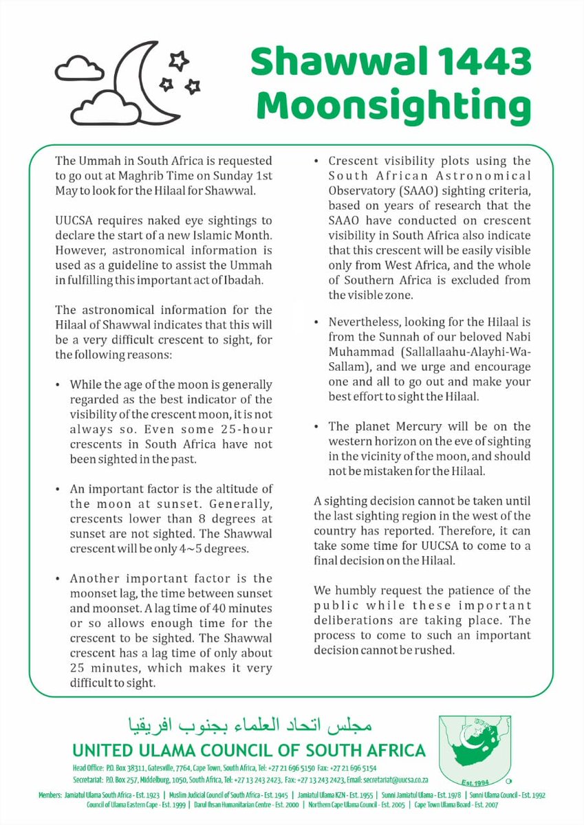 Shawwal 1443 | Moonsighting
