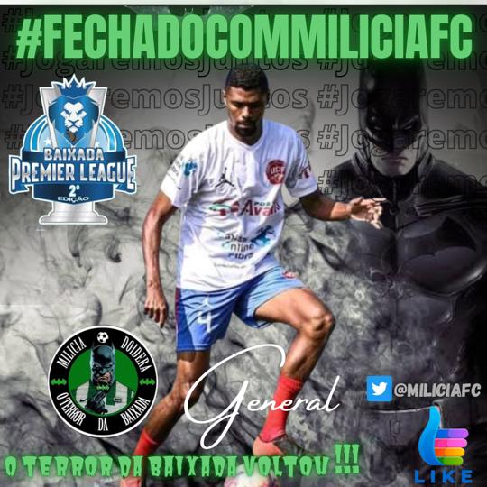 MiliciaFc's tweet photo. Fechado com o Milícia F.C ⚽

Zagueiros: Thiago general, Peixe e Garrafa.

#Julhoélogoali 🤘🏽💚🖤🚀 https://t.co/m67jcWk23B