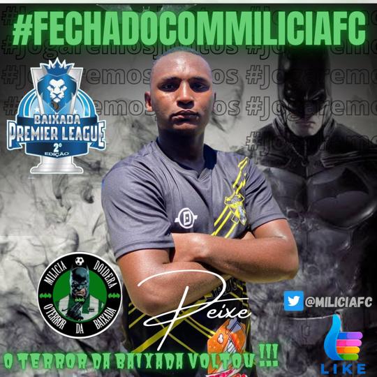 MiliciaFc's tweet photo. Fechado com o Milícia F.C ⚽

Zagueiros: Thiago general, Peixe e Garrafa.

#Julhoélogoali 🤘🏽💚🖤🚀 https://t.co/m67jcWk23B