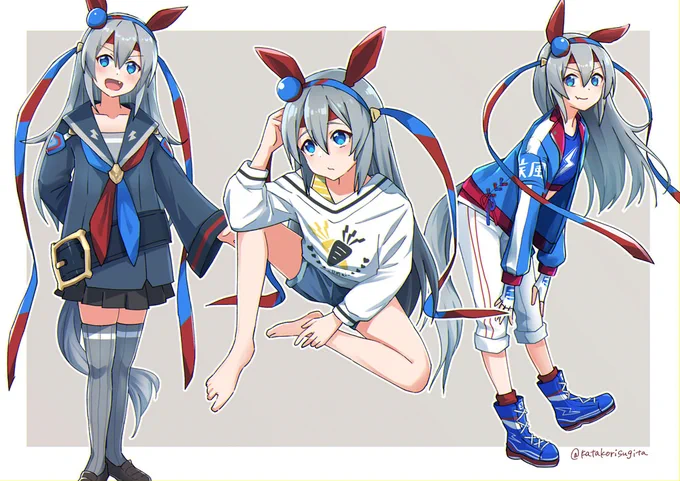 練習を兼ねてタマちゃん
#ウマ娘 #タマモクロス #るちかポーズ 