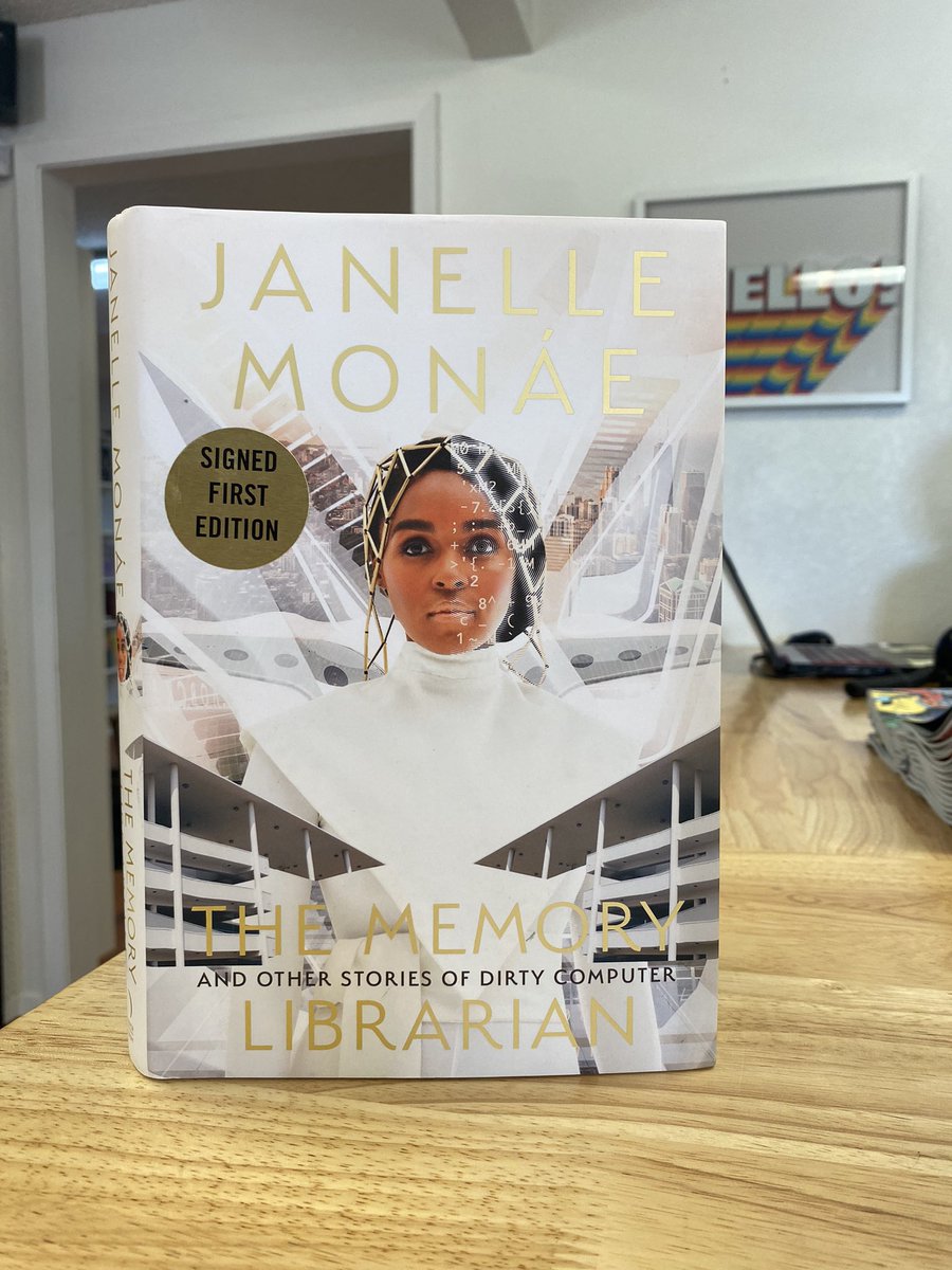 Happy Indie Bookstore Day! 📚❤️ Can’t think of a better way to celebrate than visiting one of my favorite places @blackpearlbooks to pick up some new merch and this incredible first edition signed copy of @JanelleMonae book. Life is good.