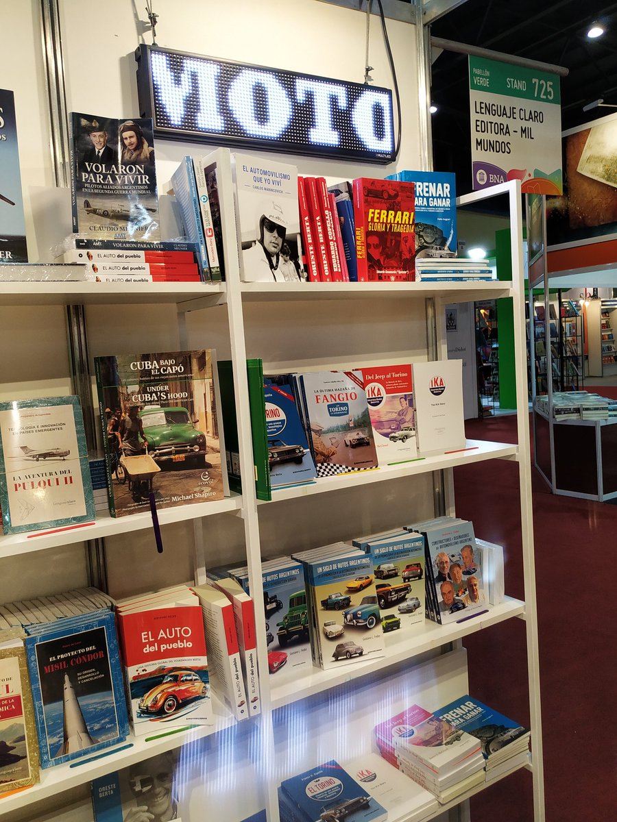 VivoDeLosLibros's tweet photo. Mañana en el stand de @lenguajeclaroed y @motorlibros presenta y firma ejemplares de su nuevo libro Gustavo Feder . "Constructores y diseñadores del automovilismo argentino". ¡Los esperamos!
#presentacionesdelibros #motorlibro #books #Berta #Pronello #Crespi #Campo #Baudena https://t.co/BXlxntQnTQ