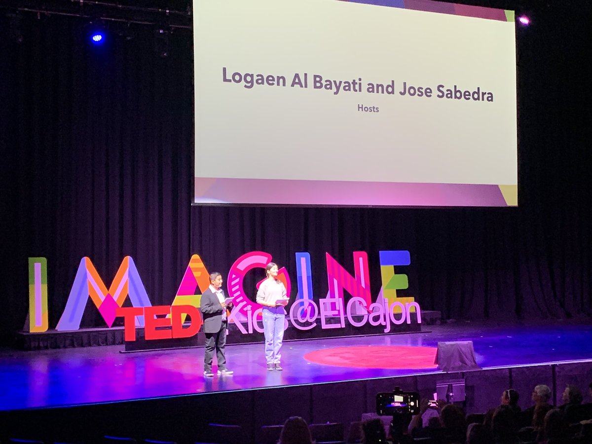 EdHidalgoSD's tweet image. @TEDxKidsElCajon @cvusdprintshop amazing to see what is happening here today in #ElCajon. And great to see @JoseSabedra8 back on stage. Bravo to all the speakers, coaches performers, staff and volunteers. #GoSanDiego