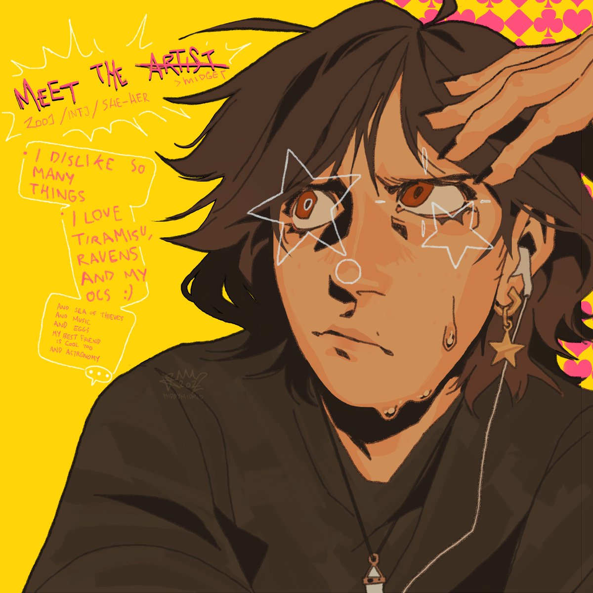「meet the (f)artist! 」|midのイラスト