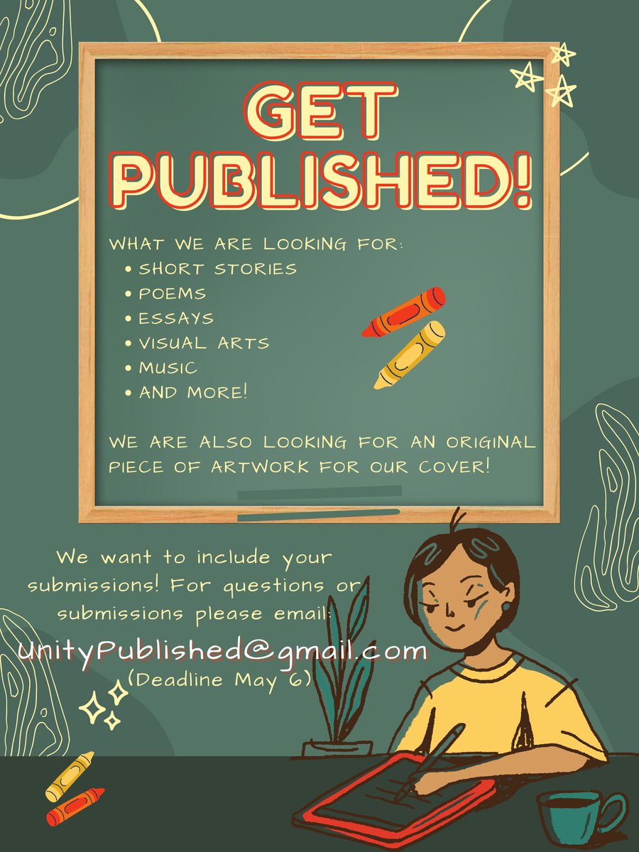 CvanderLeek2's tweet photo. @AccountingFunny Can I get a hot retweet from the #1 accounting influencers in NA?!

Looking for submissions for Unity's first ever Literary/ Fine Arts Publication! https://t.co/iDNr4zb4Ly
