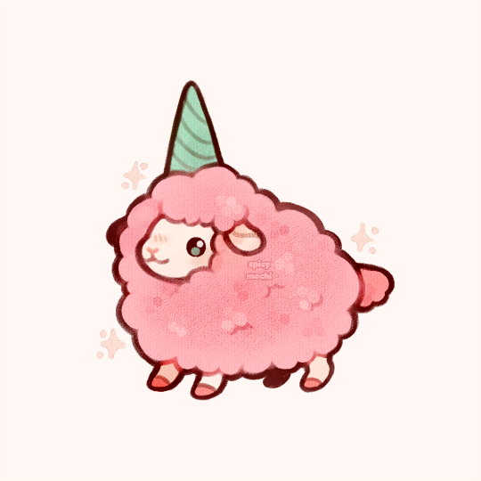 「cotton candy sheep 」|Spicymochiのイラスト