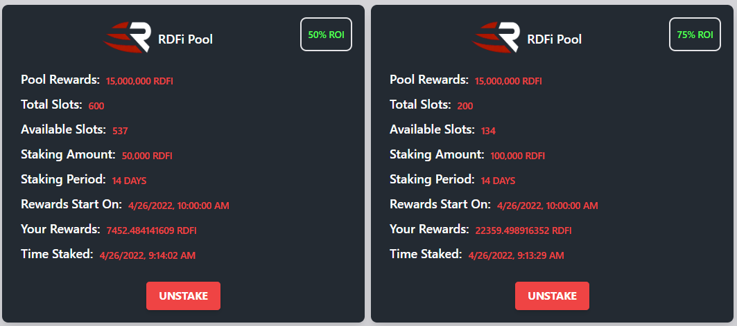 Anyone who staked at launch has accumulate 0.35bnb off a 1.5bnb investment 4 days ago! That's a 25% return! Get in and get these staking rewards!
#defi #dApp #BNB #BSC #rapidefi #cryptotrading 
<a href="/OfficialTravlad/">Travladd Crypto 𐤊</a> @ColossusCalls <a href="/Cryptic_Maestro/">Cryptic_Maestro</a> 
app.rapidefi.finance/#/defi/stake