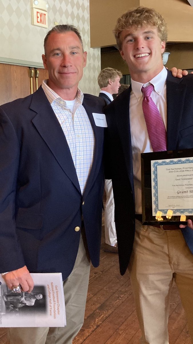 Proud of <a href="/GrantSterchi/">Grant Sterchi</a> and <a href="/mtroutt6/">Mark Troutt</a> honored by East Tennessee Chapter National Football Foundation and College Hall of Fame today!
<a href="/cak_wac/">WAC-CAK</a>