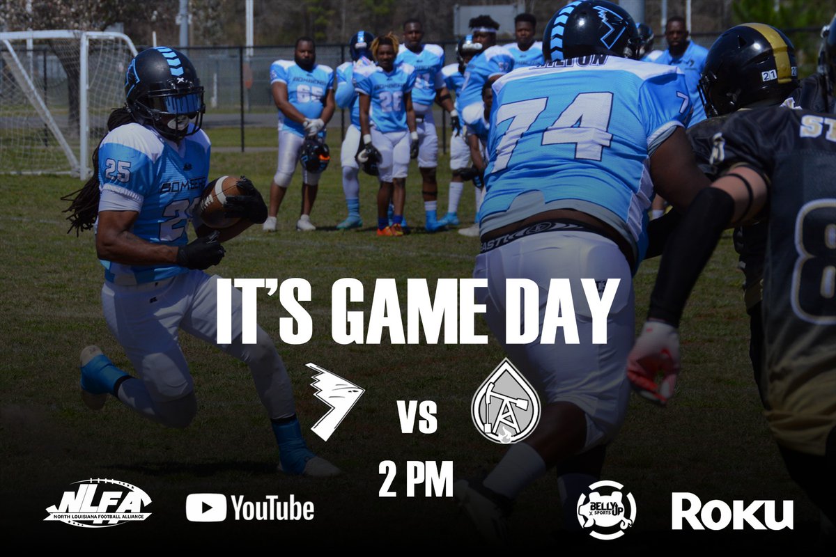 NLFAFootball1's tweet photo. It's game day... Last game of the regular season for these two teams. Who you got?
@foxdnetwork @bellyupsports
#NorthLouisianaFootballAlliance #Developmentalleague #NLFA2022 #NLFAFootball https://t.co/WN9ROytVTa