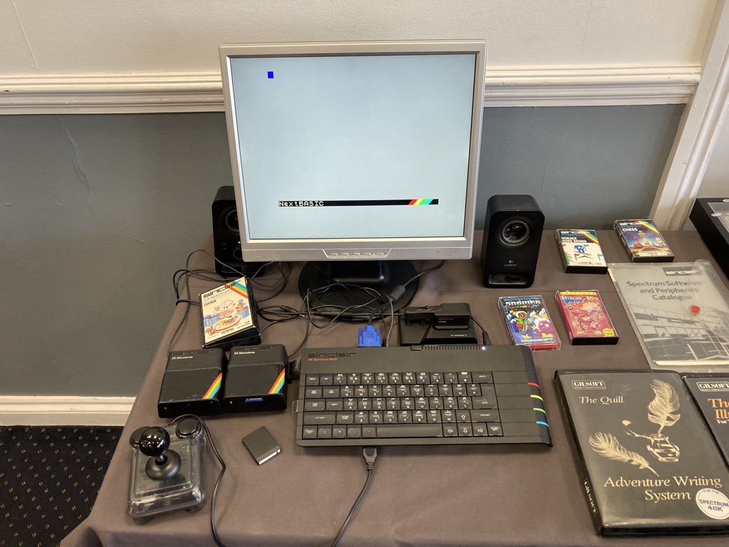 SpectrumNez's tweet photo. Spectrum Next at #spectrum40! 😍

#RetroGaming 
#ZXSpectrum 
#walsall https://t.co/Xxc6HsNWkH