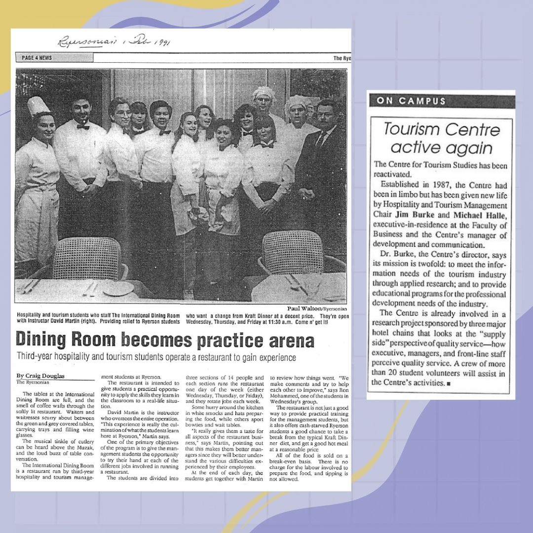 THEMTorontoMet's tweet photo. During the 90's, Ryerson @torontomet gained official university status, our school moved to the International Living and Learning Centre (former Ibis Hotel), and our Centre for Tourism Studies got reactivated, which now operates as @HTMResearch #HTMCelebrates70 #the90s https://t.co/KCpVDUWdyr