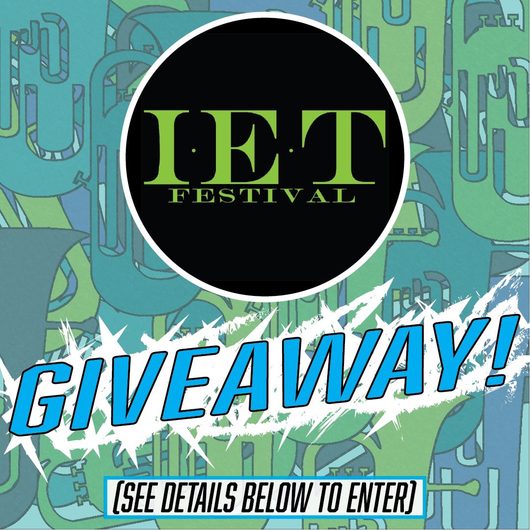GIVEAWAY ALERT!

Win $200 off registration to the IET Festival!

1. Follow, Like or Join any our social media pages!
2. Fill out the google form: bit.ly/3MhDfTY
3. Tag your euphonium and tuba friends!

1 tag=1 entry!
Ends on May 1st!