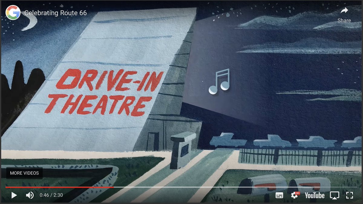 drfelicitym's tweet photo. Intrigued by the non-American English spelling of “Theatre” in today’s very American Google Doodle celebrating Route 66. I #CantCompute https://t.co/boy3u98rFt