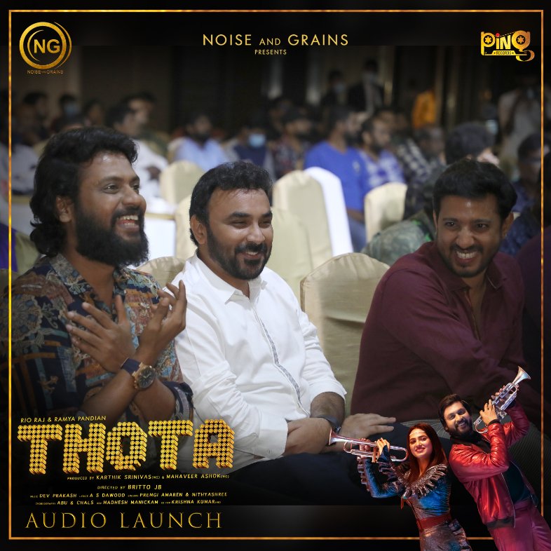 PiNG Records (@pingrecords) on Twitter photo #THOTA Music video Streaming now 🥳
Song ▶️ bit.ly/3vOPoJn
Stay tuned with @Pingrecords <a href="/noiseandgrains/">Noise And Grains</a>
<a href="/Premgiamaren/">PREMGI</a> <a href="/nithyaatweets/">Nithyashreeofficial</a> <a href="/rio_raj/">Rio raj</a> <a href="/iamramyapandian/">SriRamya Paandiyan</a> <a href="/brittoguru/">Britto JB</a> <a href="/karya2000/">Karthik Srinivas</a> <a href="/itisveer/">Mahaveer</a> @devprakashregan @krishna1080p <a href="/madheshmanickam/">madheshmanickam</a> <a href="/SAMSONCHARLESR/">charles rayappan</a>
<a href="/onlynikil/">Nikil Murukan</a> #THOTA Music video Streaming now 🥳
Song ▶️ bit.ly/3vOPoJn
Stay tuned with @Pingrecords <a href="/noiseandgrains/">Noise And Grains</a>
<a href="/Premgiamaren/">PREMGI</a> <a href="/nithyaatweets/">Nithyashreeofficial</a> <a href="/rio_raj/">Rio raj</a> <a href="/iamramyapandian/">SriRamya Paandiyan</a> <a href="/brittoguru/">Britto JB</a> <a href="/karya2000/">Karthik Srinivas</a> <a href="/itisveer/">Mahaveer</a> @devprakashregan @krishna1080p <a href="/madheshmanickam/">madheshmanickam</a> <a href="/SAMSONCHARLESR/">charles rayappan</a>
<a href="/onlynikil/">Nikil Murukan</a>
